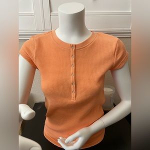 Calvin Klein T Snap Button top Size Small New with tags.